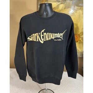 Vintage Lee Heavyweight USA Made Shark Encounter Sea World Men Sweatshirt Size L